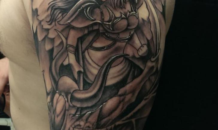 Cute Broken Angel Tattoo