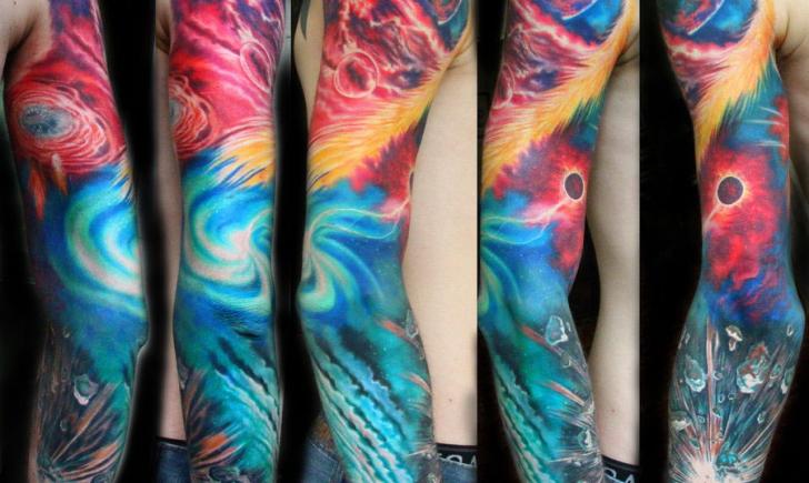 Outer space tattoo Outer space tattoo